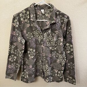 Pink Snowflake Patterned Jacket (Size Small)